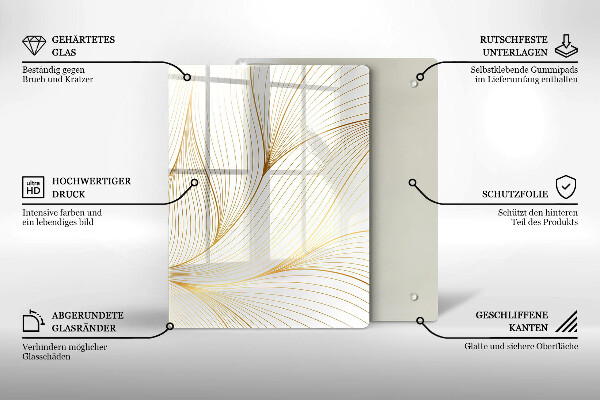 Skleněná deska do kuchyně Abstraktní 3d čtverce
