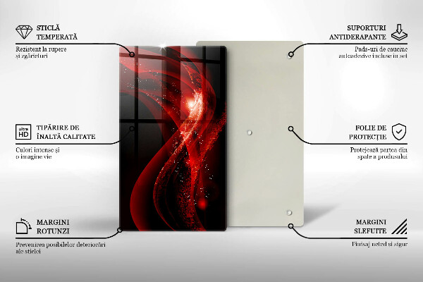 Skleněná deska do kuchyně Moderní abstrakce