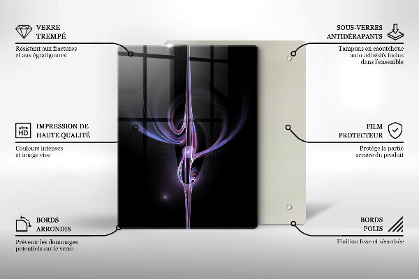 Skleněná deska do kuchyně Moderní abstrakce