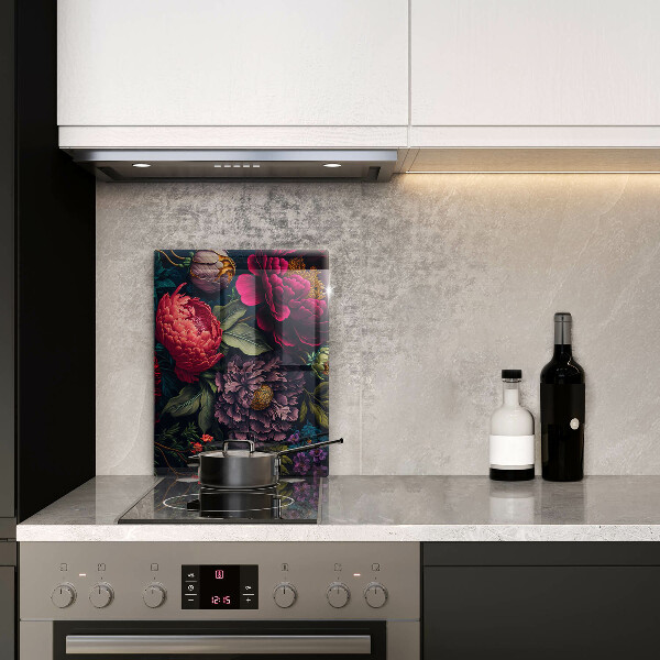 Skleněná krájecí deska Krásné květiny