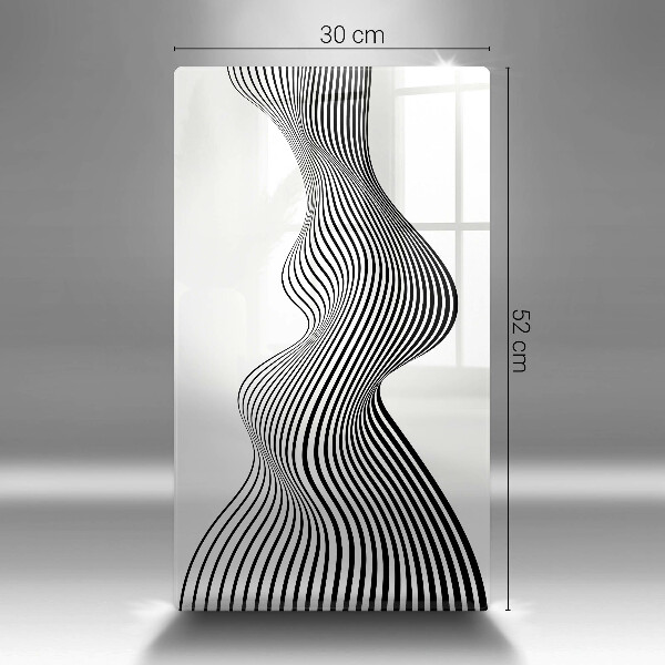 Skleněná krájecí deska Lineární abstrakce