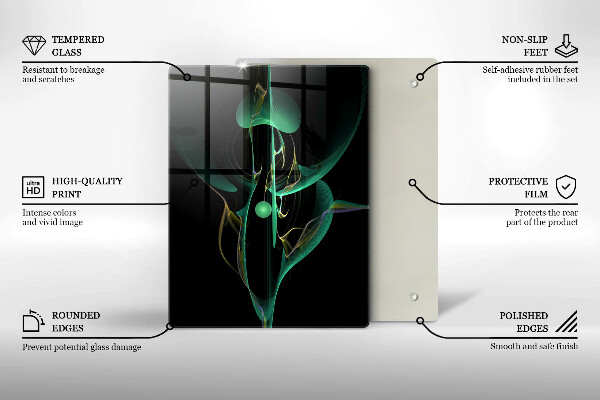 Skleněná deska do kuchyně Barevné linie abstrakce