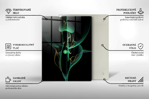 Skleněná deska do kuchyně Barevné linie abstrakce