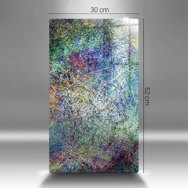 Skleněná deska do kuchyně Barevné linie abstrakce