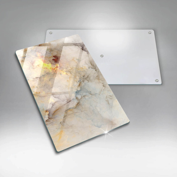 Skleněná krájecí deska Textura mramoru se zlatem