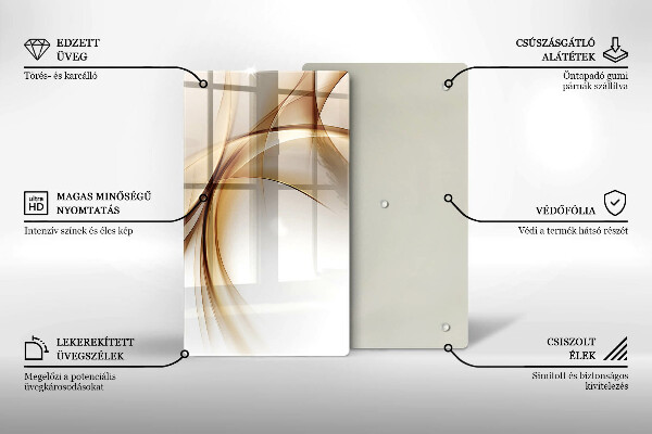 Skleněná deska do kuchyně Abstraktní tvary