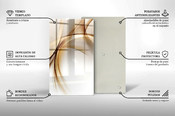 Skleněná deska do kuchyně Abstraktní tvary