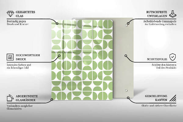 Skleněná deska do kuchyně Abstraktní tvary