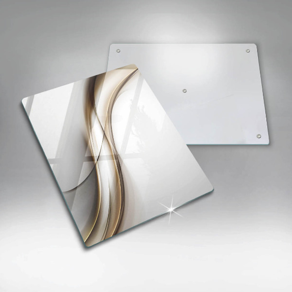 Skleněná deska do kuchyně Měkké linie abstrakce