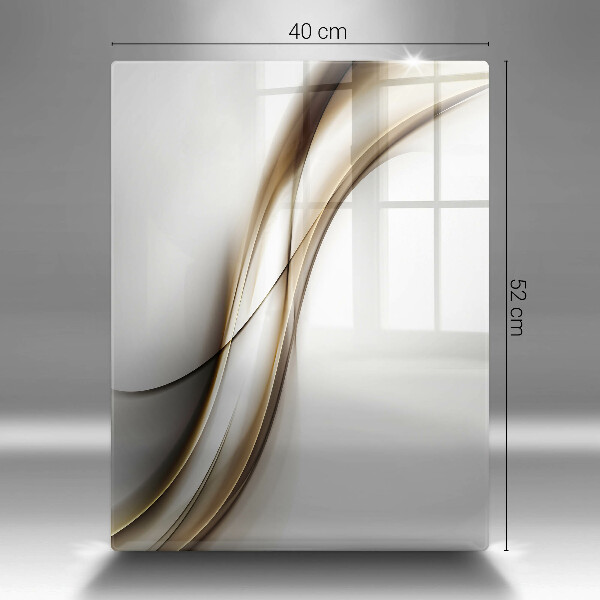 Skleněná deska do kuchyně Měkké linie abstrakce