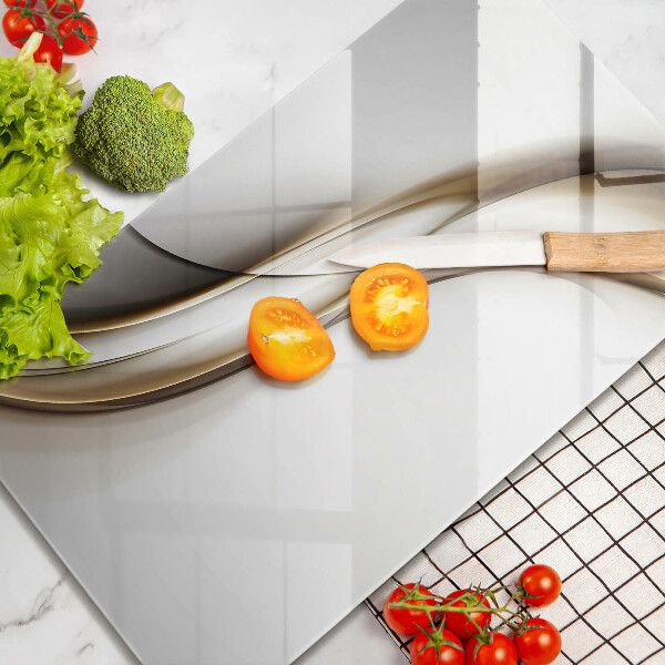 Skleněná deska do kuchyně Měkké linie abstrakce