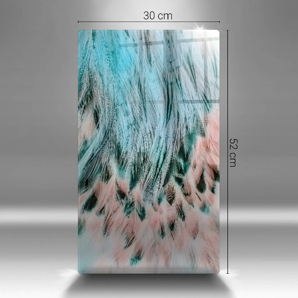 Skleněná deska do kuchyně Boho ptačí peří