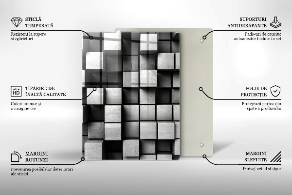 Skleněná deska do kuchyně Betonová textura pozadí