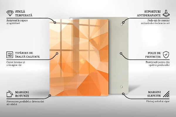 Skleněná krájecí deska Námořnická modrá abstrakce