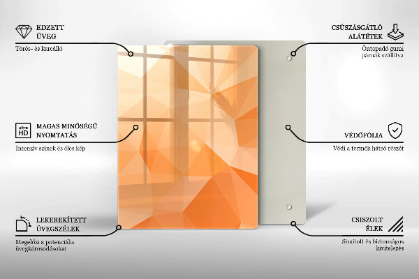 Skleněná krájecí deska Námořnická modrá abstrakce