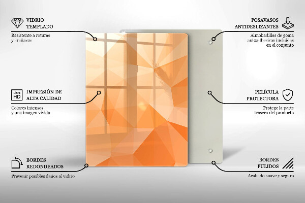 Skleněná krájecí deska Námořnická modrá abstrakce