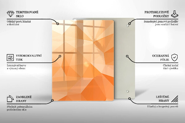 Skleněná krájecí deska Námořnická modrá abstrakce