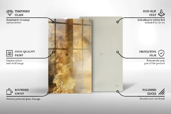 Skleněná krájecí deska Bohatá textura