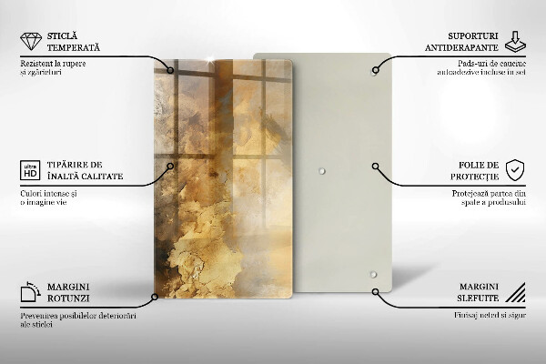 Skleněná krájecí deska Bohatá textura