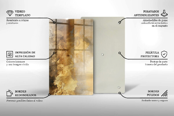 Skleněná krájecí deska Bohatá textura