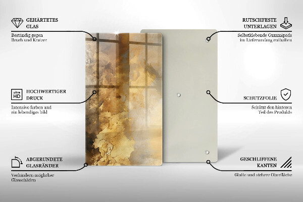 Skleněná krájecí deska Bohatá textura