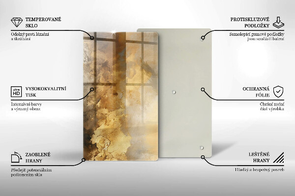 Skleněná krájecí deska Bohatá textura