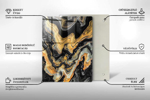 Skleněná krájecí deska Bohatá textura