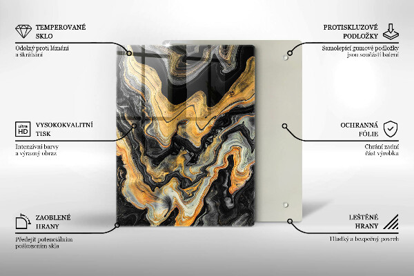 Skleněná krájecí deska Bohatá textura