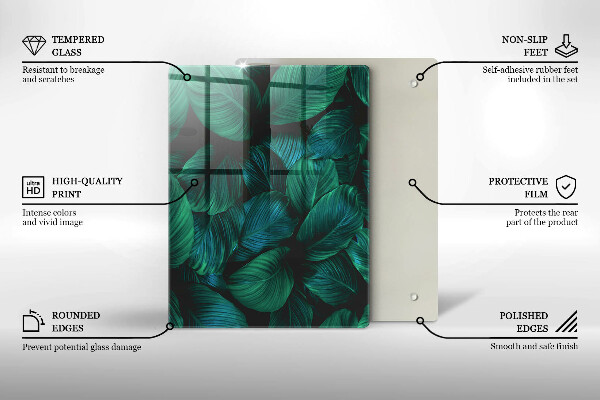 Skleněná krájecí deska Textura se zlatem