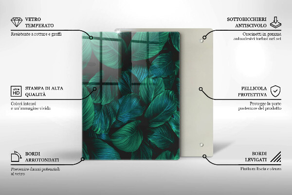 Skleněná krájecí deska Textura se zlatem