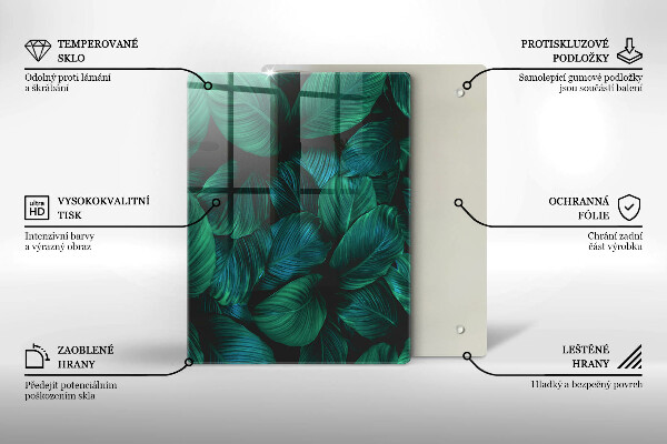 Skleněná krájecí deska Textura se zlatem