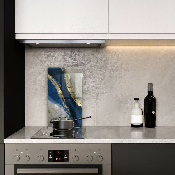 Skleněná krájecí deska Textura se zlatem