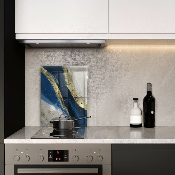 Skleněná krájecí deska Textura se zlatem