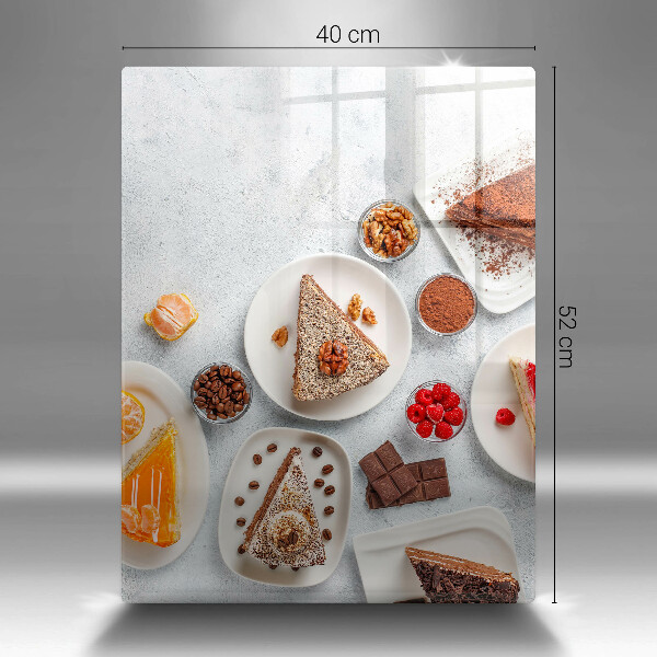 Skleněná krájecí deska Sladkost dortu