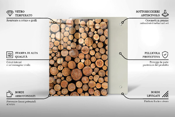 Skleněná krájecí deska Sladkost dortu