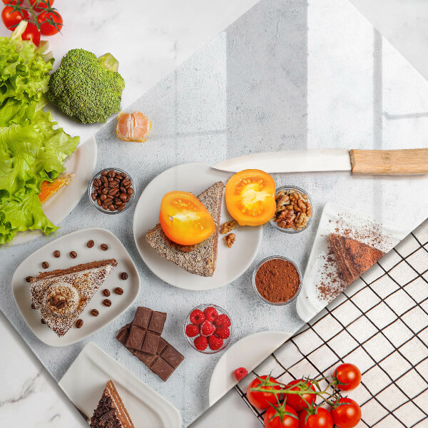 Skleněná krájecí deska Sladkost dortu