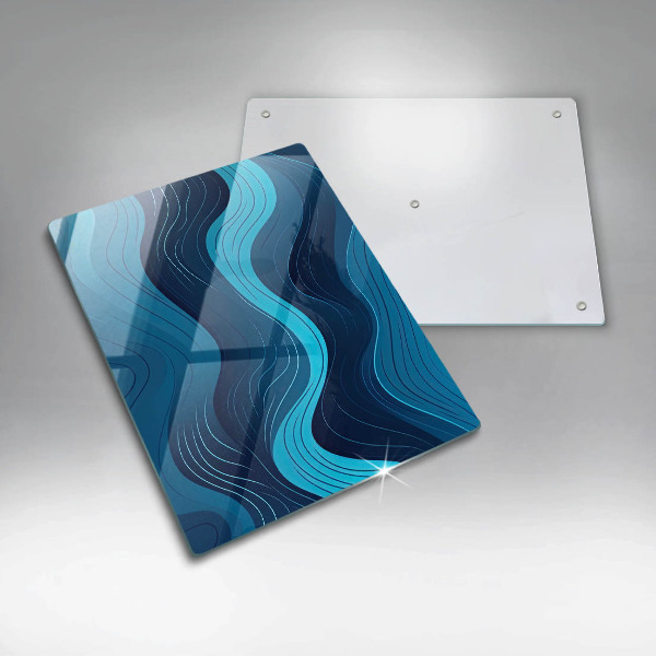 Skleněná krájecí deska Abstraktní vlny