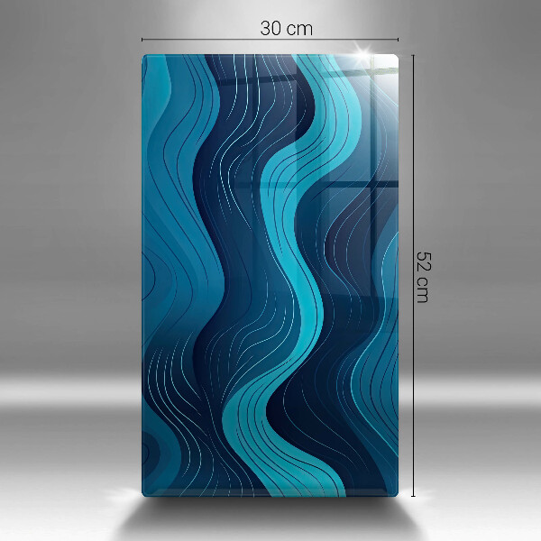 Skleněná krájecí deska Abstraktní vlny