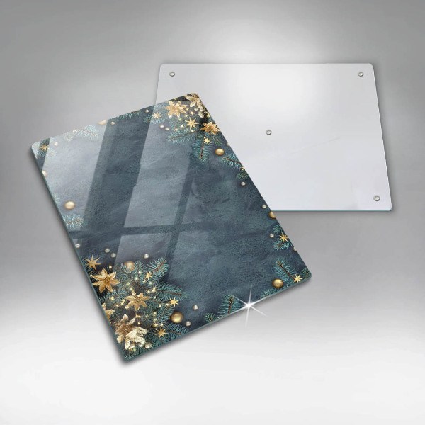 Skleněná krájecí deska Vánoční dekorace