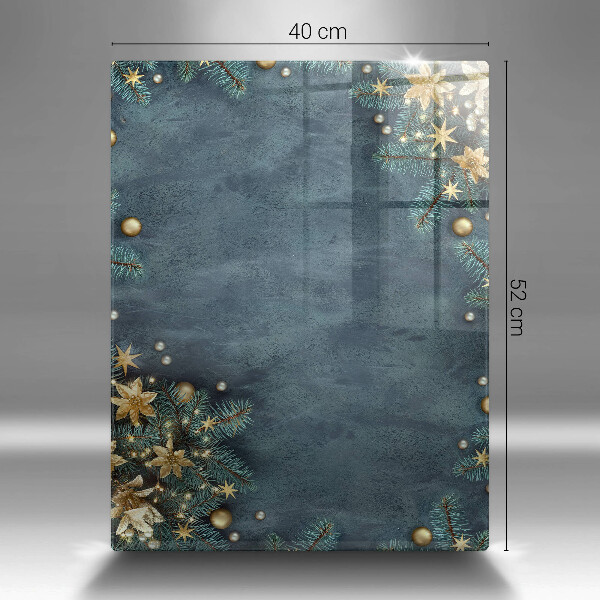 Skleněná krájecí deska Vánoční dekorace