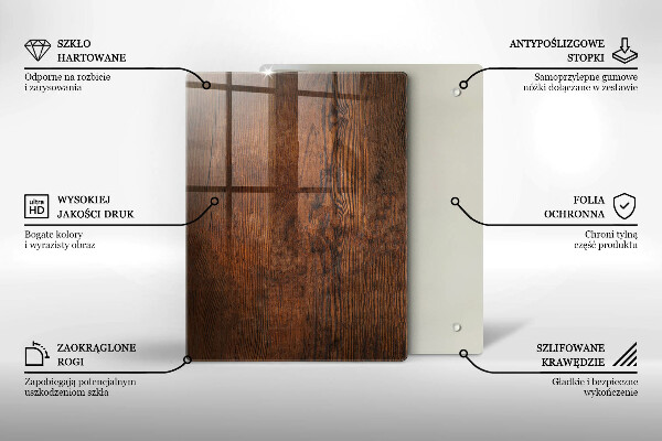 Skleněná krájecí deska Vánoční dekorace