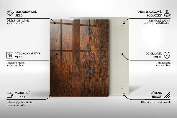 Skleněná krájecí deska Vánoční dekorace