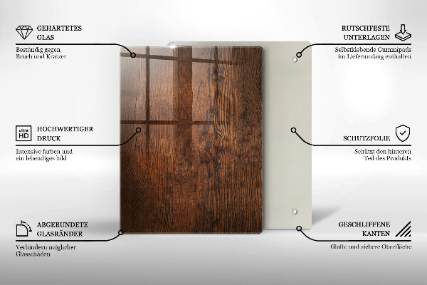 Skleněná krájecí deska Vánoční dekorace