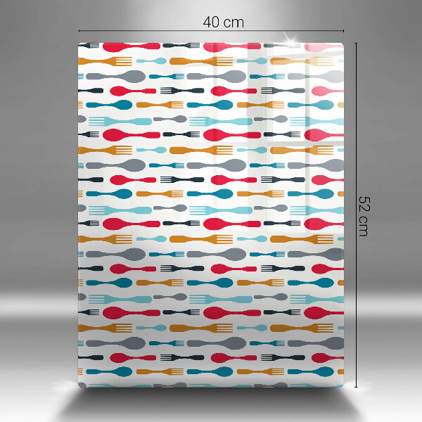 Skleněná krájecí deska Ilustrace lžíce