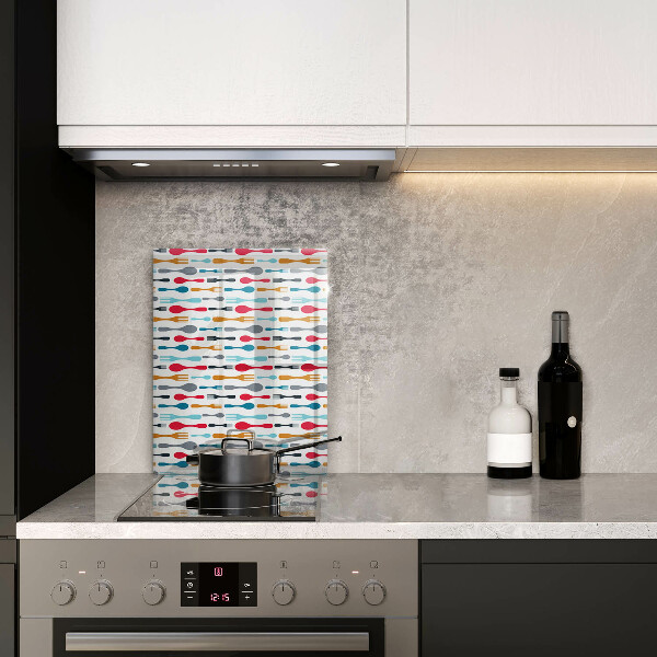 Skleněná krájecí deska Ilustrace lžíce