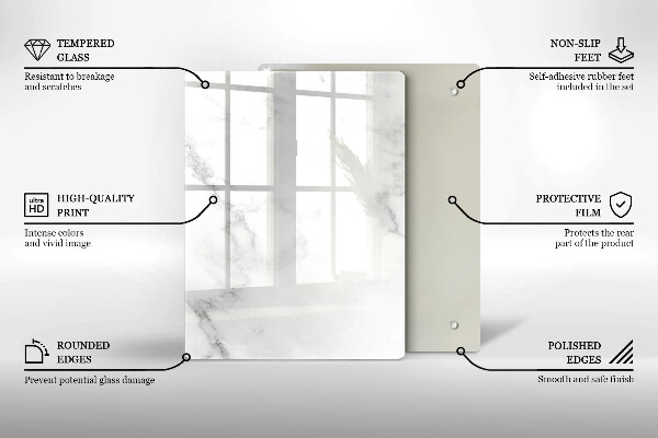 Skleněná krájecí deska Kávová zrna