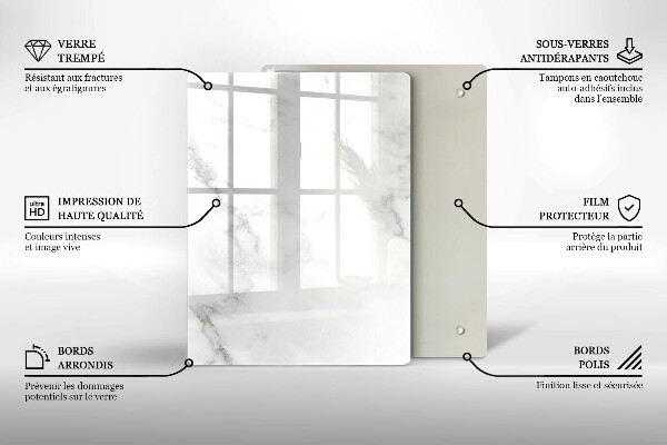 Skleněná krájecí deska Kávová zrna