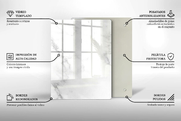 Skleněná krájecí deska Kávová zrna