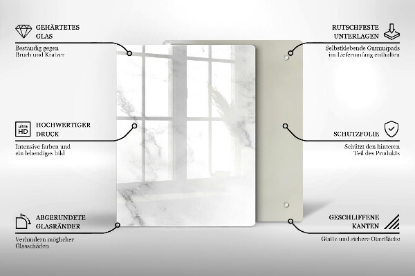 Skleněná krájecí deska Kávová zrna