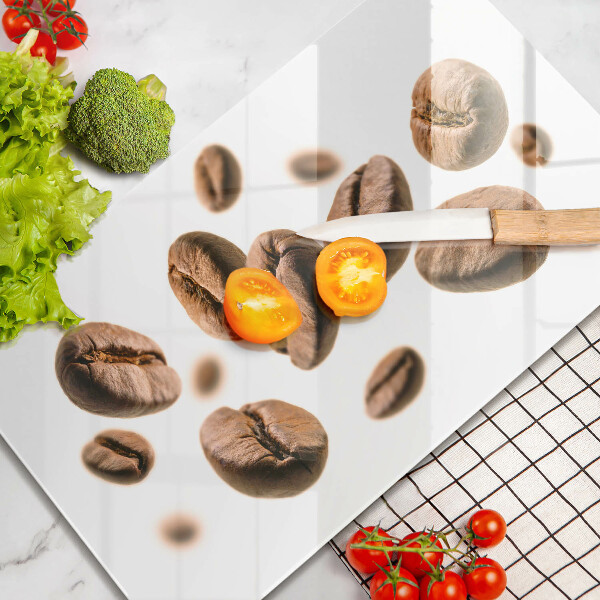 Skleněná krájecí deska Kávová zrna